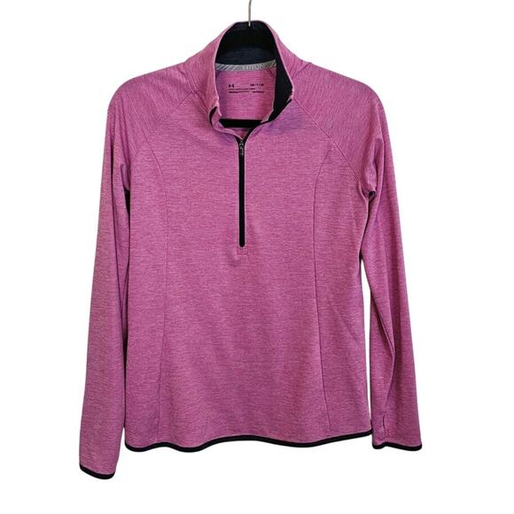 Under Armour Women’s Athletic Pullover – Size Small – Pink HeatGear Threadborne - Picture 1 of 5